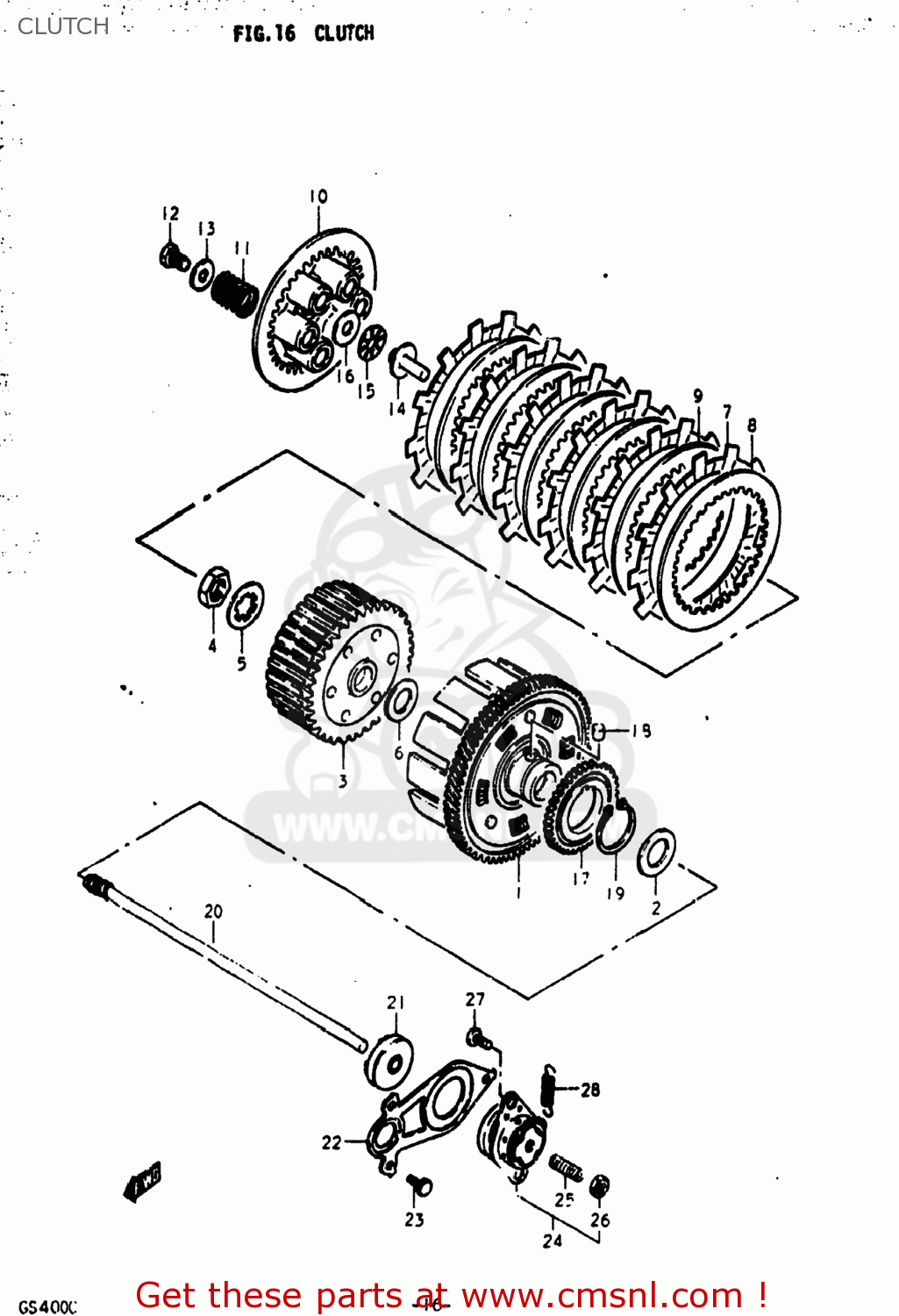 CLUTCH GS400X 1978 (C) USA (E03)