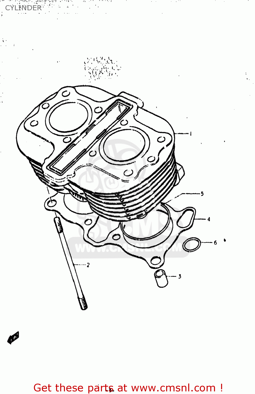 CYLINDER GS400X 1978 (C) USA (E03)