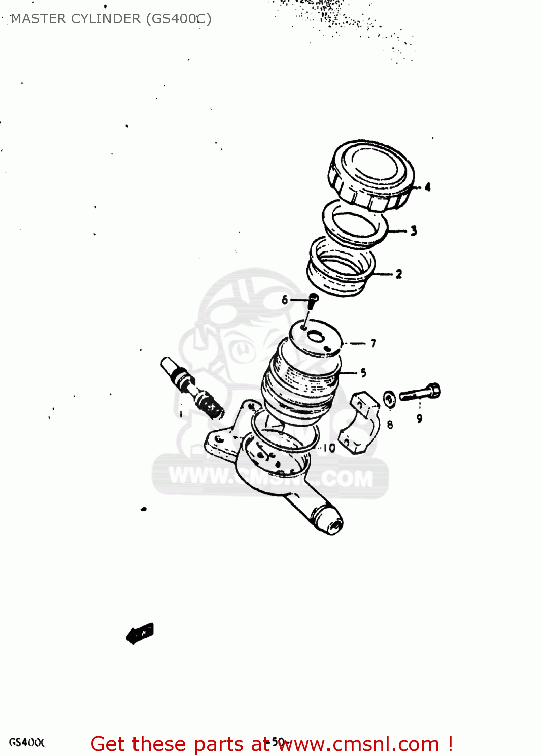 MASTER CYLINDER (GS400C) GS400X 1978 (C) USA (E03)