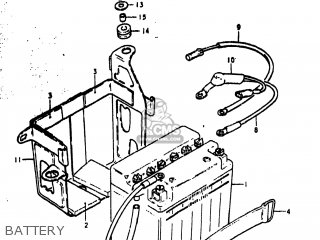 BATTERY - GS400X 1978 (C) USA (E03)