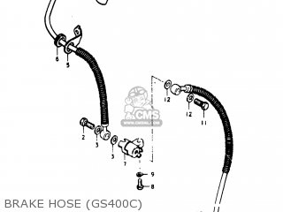 BRAKE HOSE (GS400C) - GS400X 1978 (C) USA (E03)