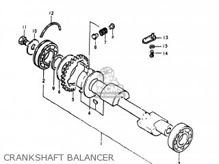 CRANKSHAFT BALANCER - GS400X 1978 (C) USA (E03)