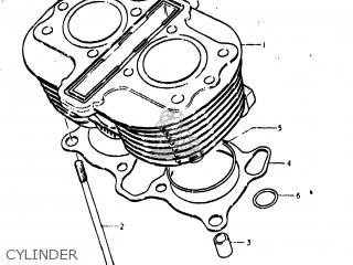 CYLINDER - GS400X 1978 (C) USA (E03)