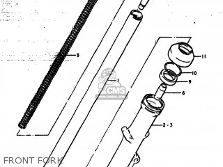 FRONT FORK - GS400X 1978 (C) USA (E03)