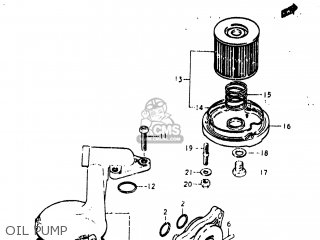 OIL PUMP - GS400X 1978 (C) USA (E03)