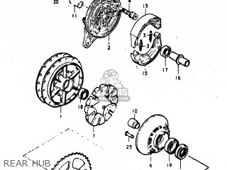 REAR HUB - GS400X 1978 (C) USA (E03)