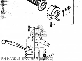 RH HANDLE SWITCH (GS400C) - GS400X 1978 (C) USA (E03)
