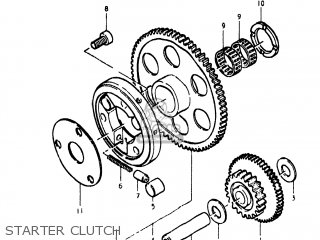 STARTER CLUTCH - GS400X 1978 (C) USA (E03)