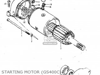STARTING MOTOR (GS400C) - GS400X 1978 (C) USA (E03)