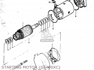 STARTING MOTOR (GS400XC) - GS400X 1978 (C) USA (E03)
