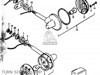 TURN SIGNAL LAMP - GS400X 1978 (C) USA (E03)