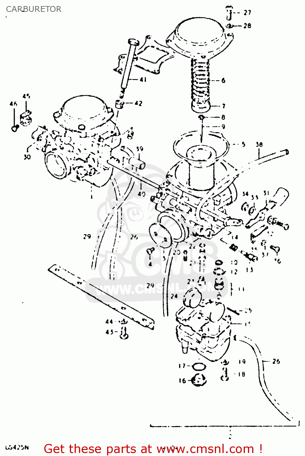 CARBURETOR GS425 1979 (N) GENERAL EXPORT (E01)