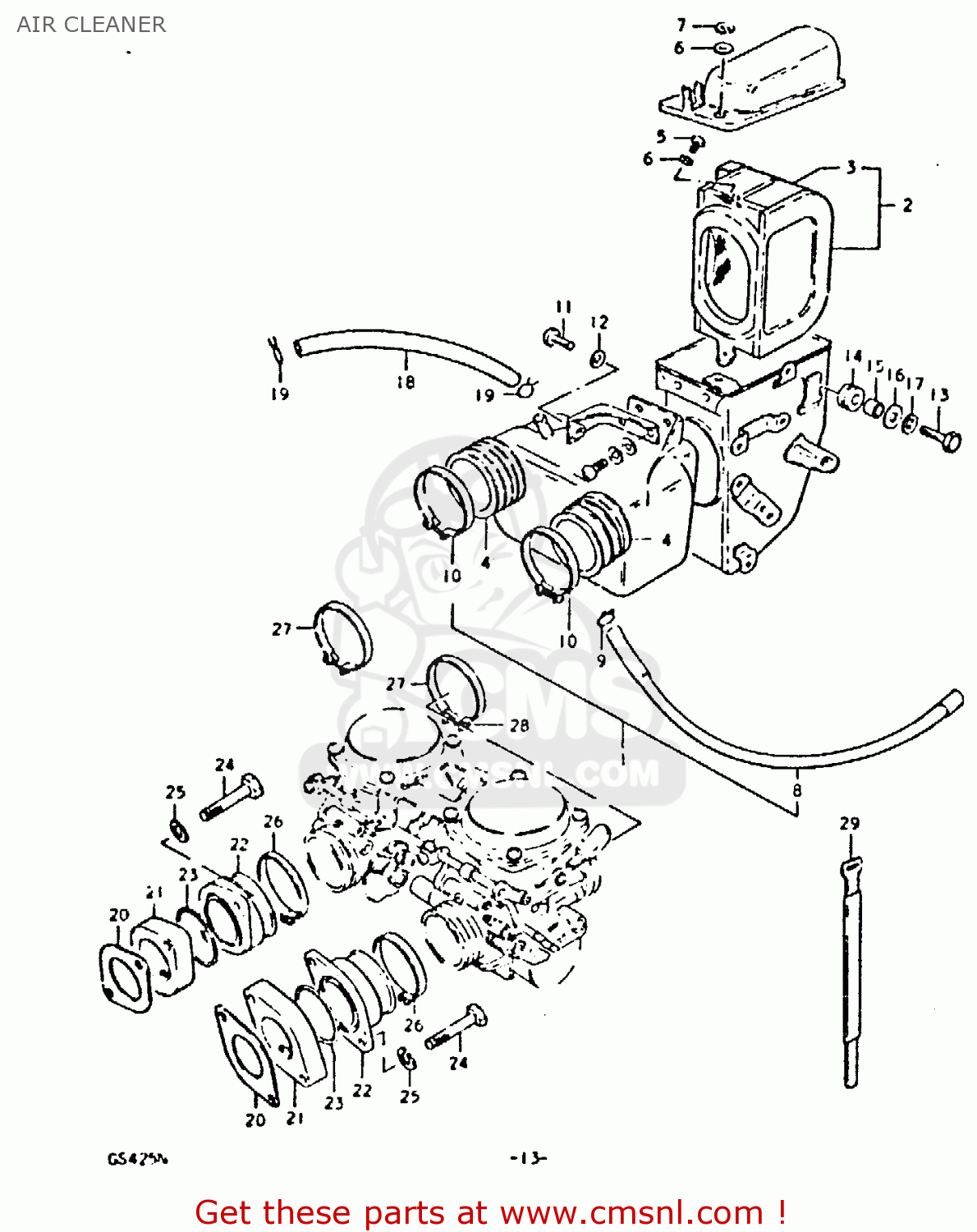 AIR CLEANER GS425 1979 (N) GENERAL EXPORT (E01)