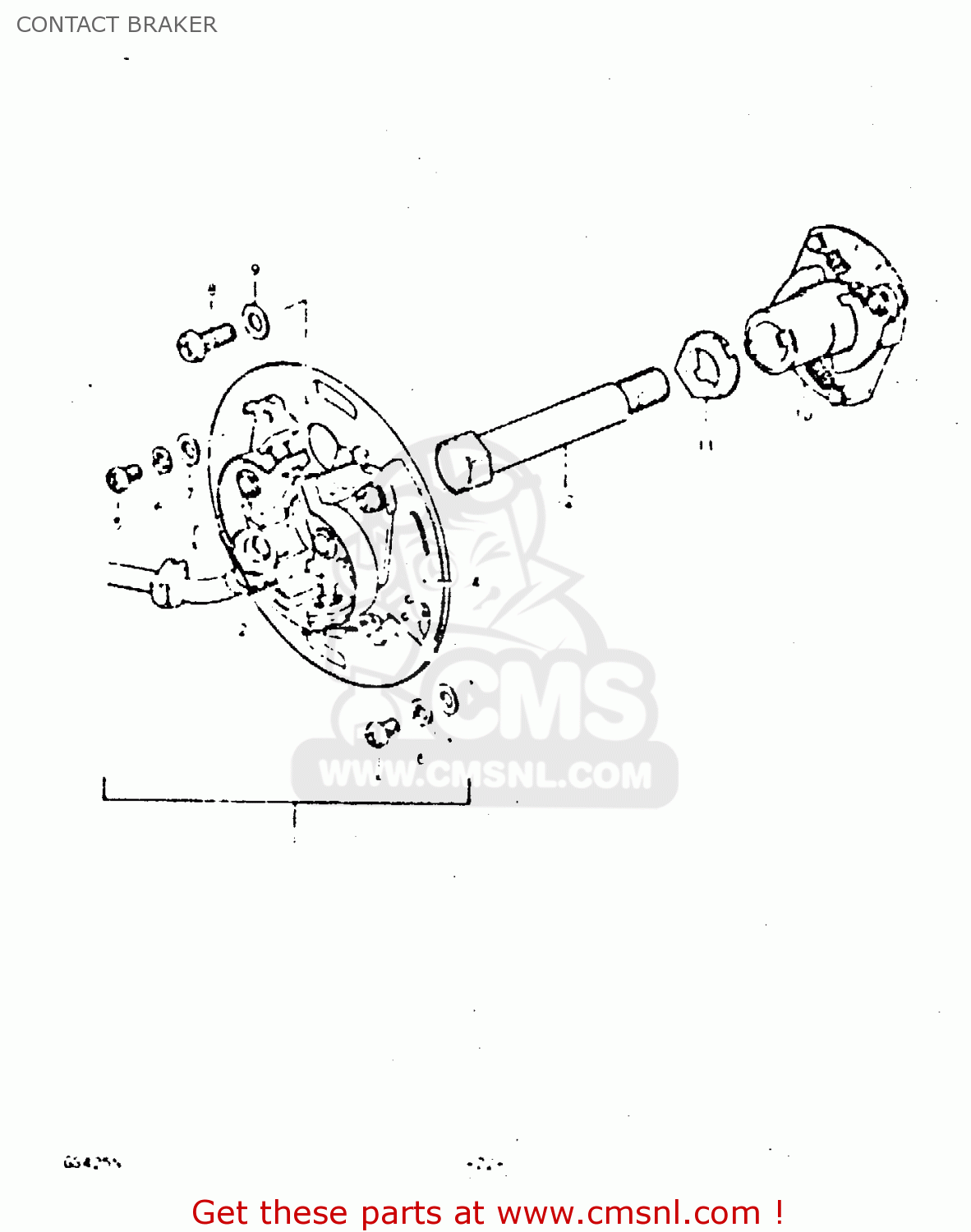 CONTACT BRAKER GS425 1979 (N) GENERAL EXPORT (E01)