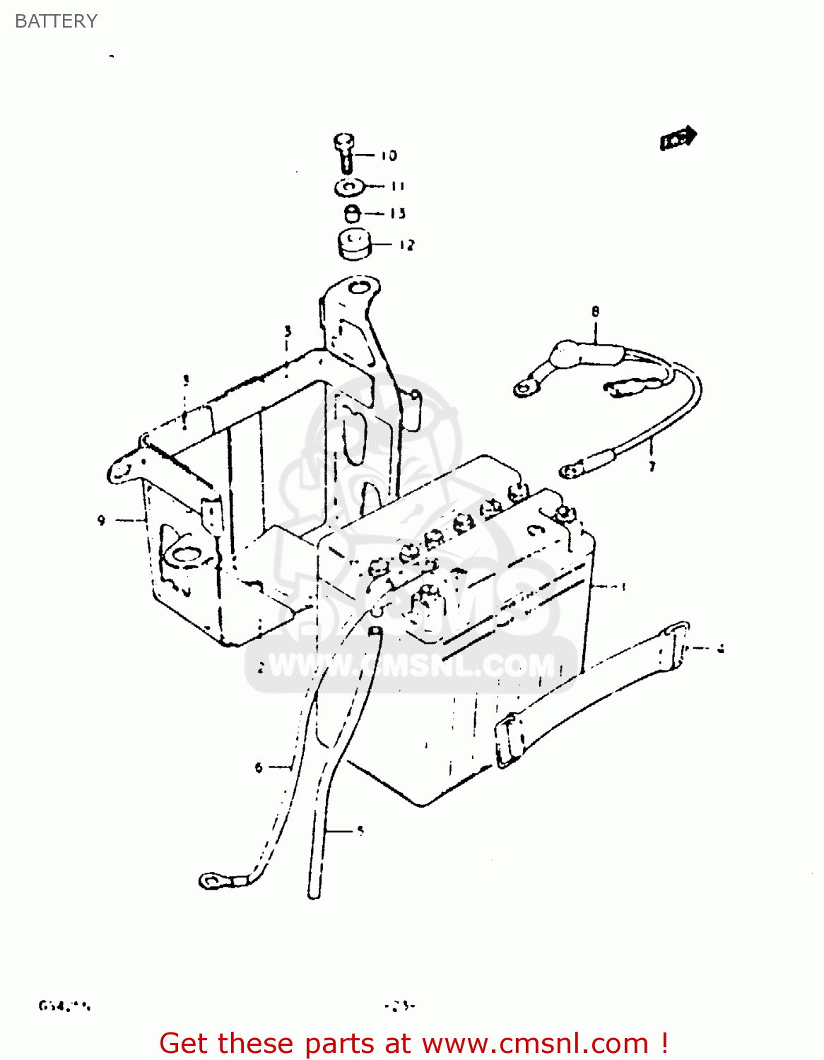 BATTERY GS425 1979 (N) GENERAL EXPORT (E01)