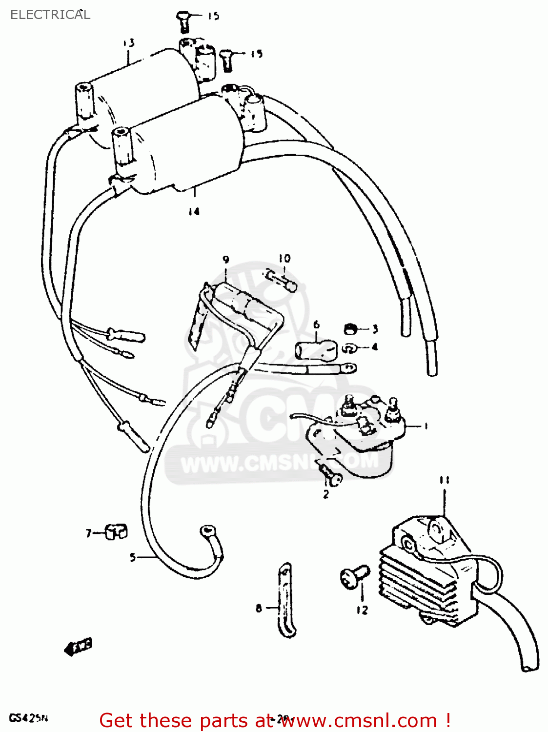 ELECTRICAL GS425 1979 (N) GENERAL EXPORT (E01)