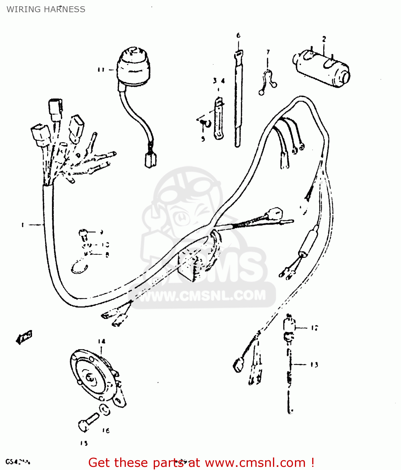 WIRING HARNESS GS425 1979 (N) GENERAL EXPORT (E01)