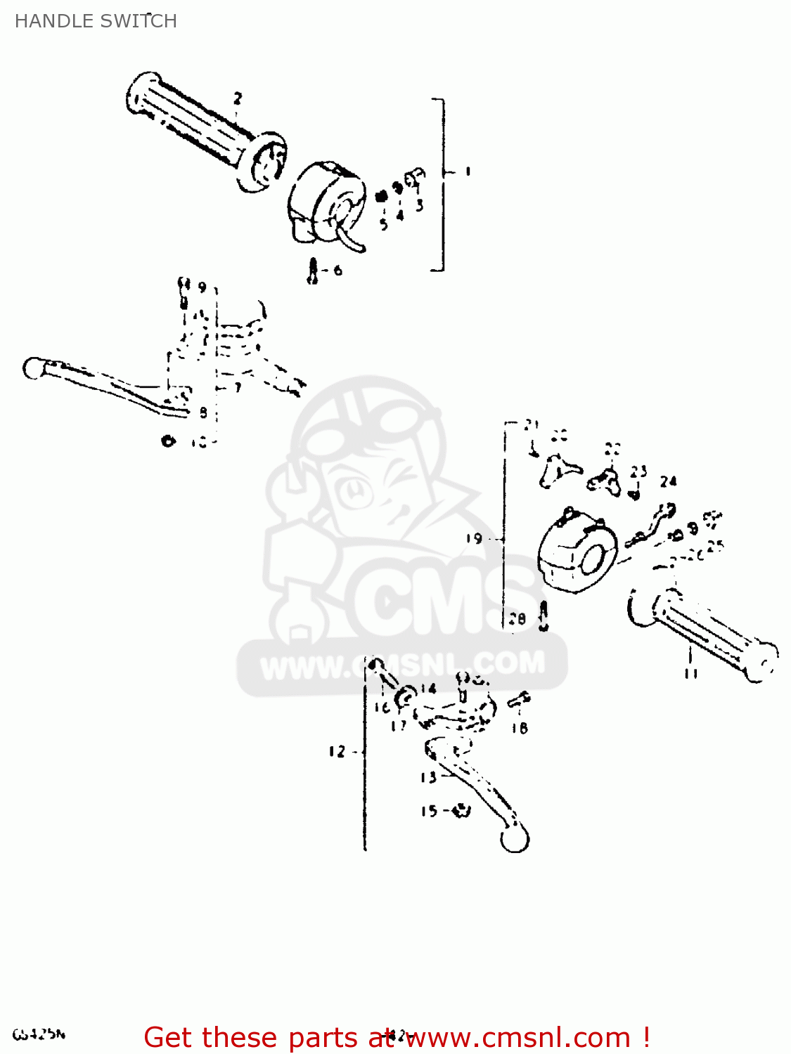 HANDLE SWITCH GS425 1979 (N) GENERAL EXPORT (E01)