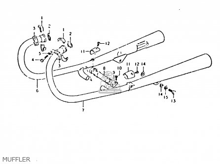 MUFFLER - GS425 1979 (N) GENERAL EXPORT (E01)