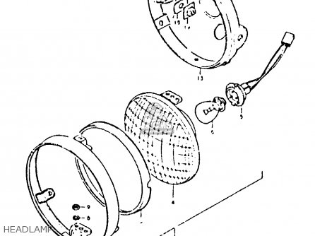 HEADLAMP - GS425 1979 (N) GENERAL EXPORT (E01)