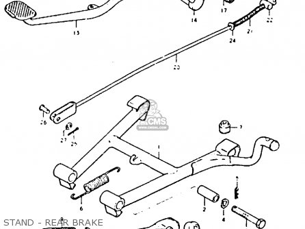 STAND - REAR BRAKE - GS425 1979 (N) GENERAL EXPORT (E01)
