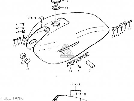 FUEL TANK - GS425 1979 (N) GENERAL EXPORT (E01)