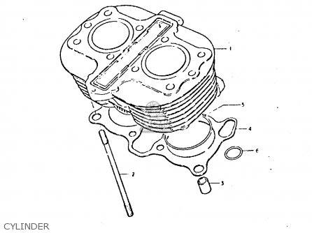 CYLINDER - GS425 1979 (N) GENERAL EXPORT (E01)