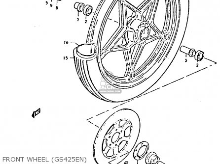 FRONT WHEEL (GS425EN) - GS425 1979 (N) GENERAL EXPORT (E01)