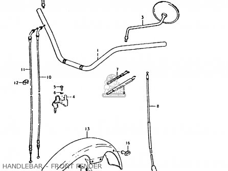 HANDLEBAR - FRONT FENDER - GS425 1979 (N) GENERAL EXPORT (E01)