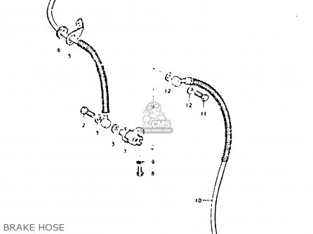 BRAKE HOSE - GS425 1979 (N) GENERAL EXPORT (E01)