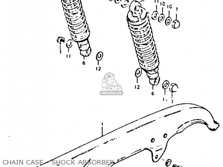 CHAIN CASE - SHOCK ABSORBER - GS425 1979 (N) GENERAL EXPORT (E01)