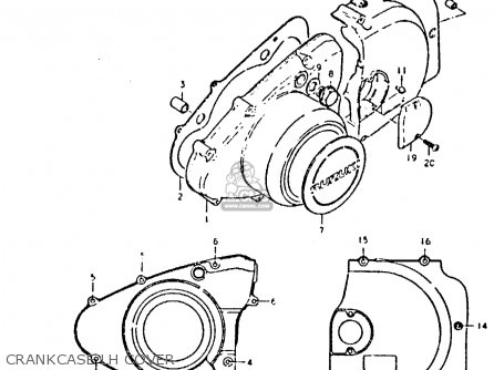 CRANKCASE LH COVER - GS425 1979 (N) GENERAL EXPORT (E01)