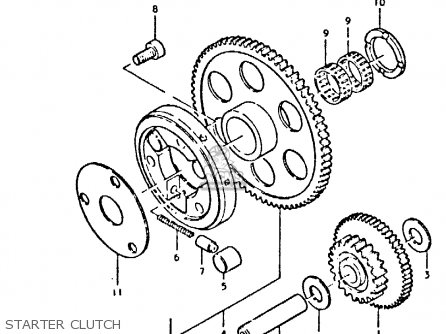 STARTER CLUTCH - GS425 1979 (N) GENERAL EXPORT (E01)