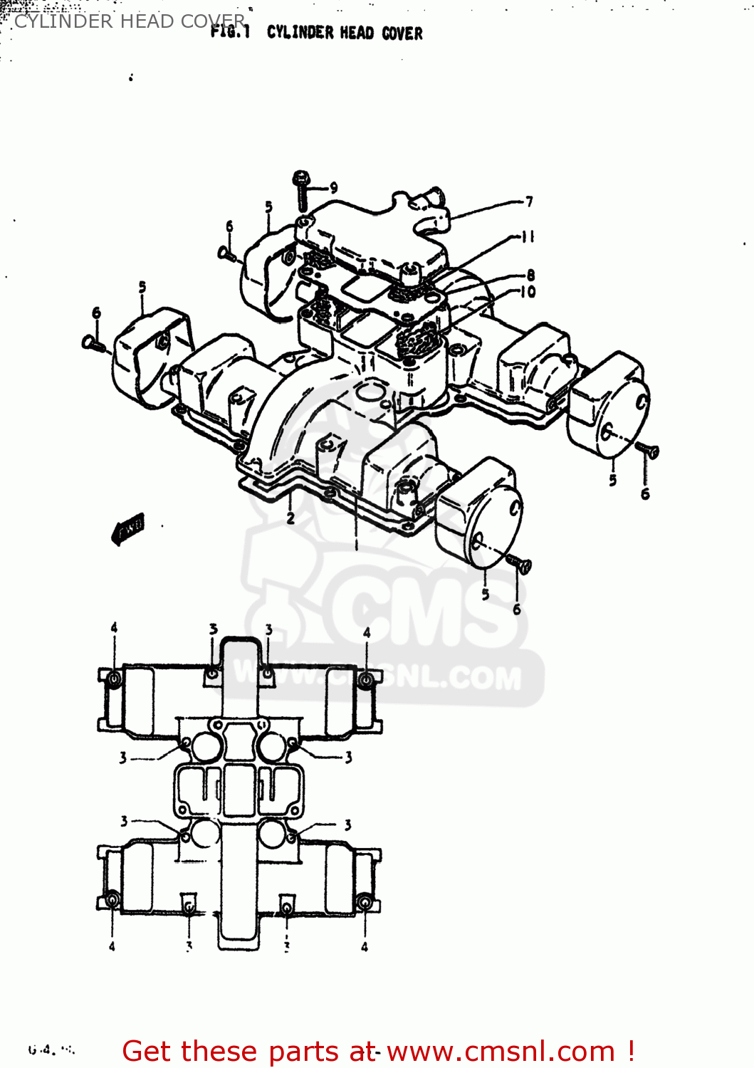 CYLINDER HEAD COVER GS425 1979 (N) USA (E03)