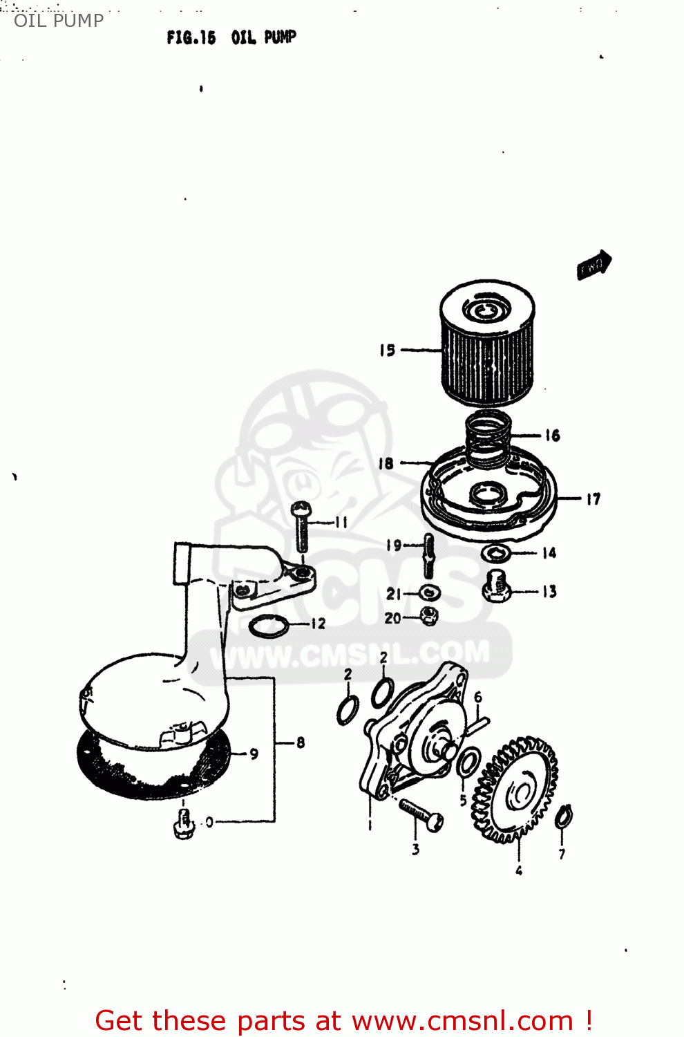 OIL PUMP GS425 1979 (N) USA (E03)