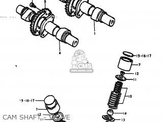 CAM SHAFT - VALVE - GS425 1979 (N) USA (E03)