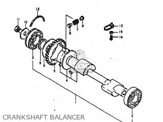 CRANKSHAFT BALANCER - GS425 1979 (N) USA (E03)