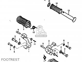 FOOTREST - GS425 1979 (N) USA (E03)