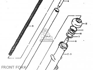 FRONT FORK - GS425 1979 (N) USA (E03)