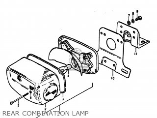 REAR COMBINATION LAMP - GS425 1979 (N) USA (E03)