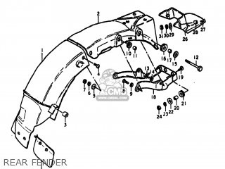 REAR FENDER - GS425 1979 (N) USA (E03)
