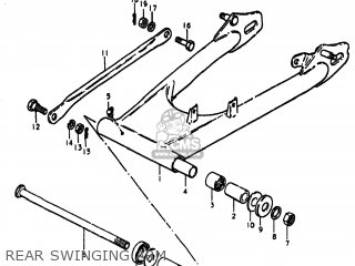 REAR SWINGING ARM - GS425 1979 (N) USA (E03)