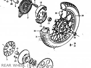 REAR WHEEL (GS425N) - GS425 1979 (N) USA (E03)