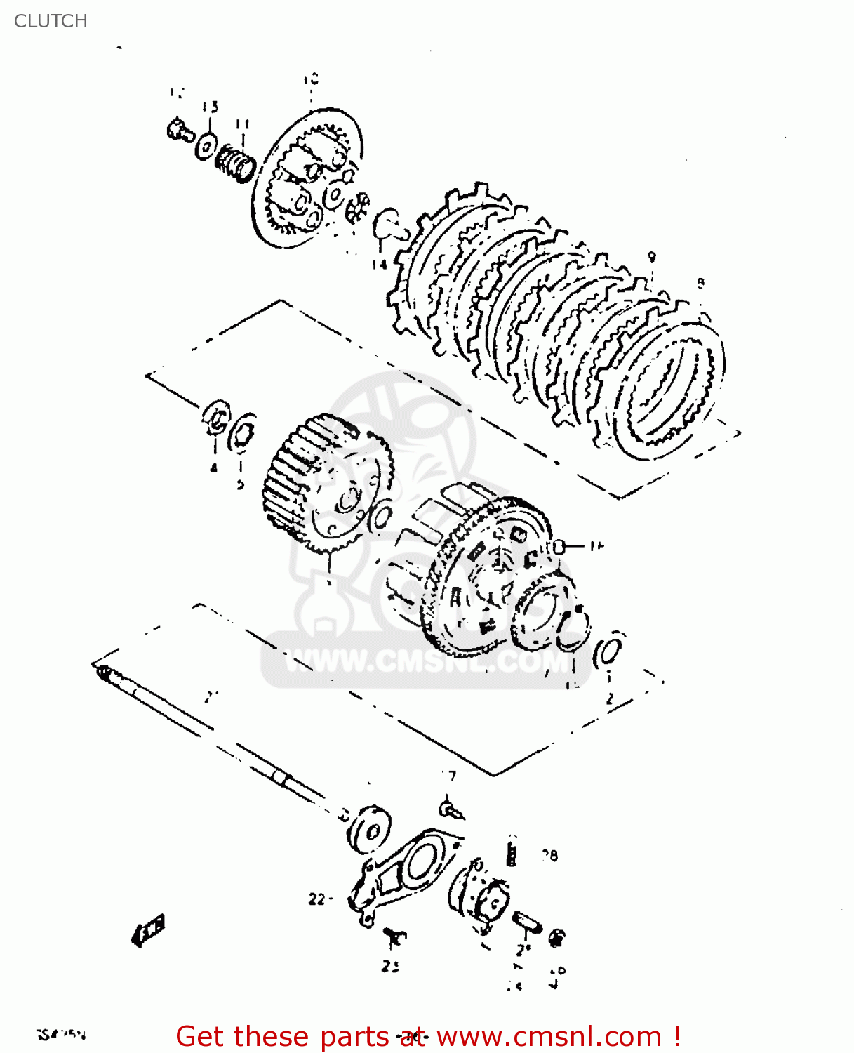 CLUTCH GS425E 1979 (N) GENERAL EXPORT (E01)