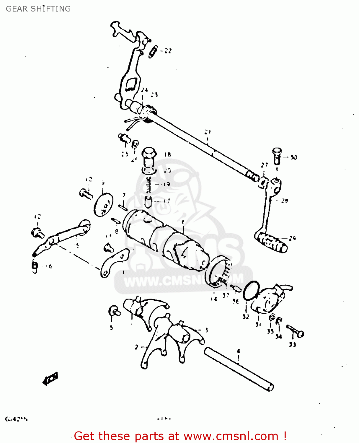 GEAR SHIFTING GS425E 1979 (N) GENERAL EXPORT (E01)