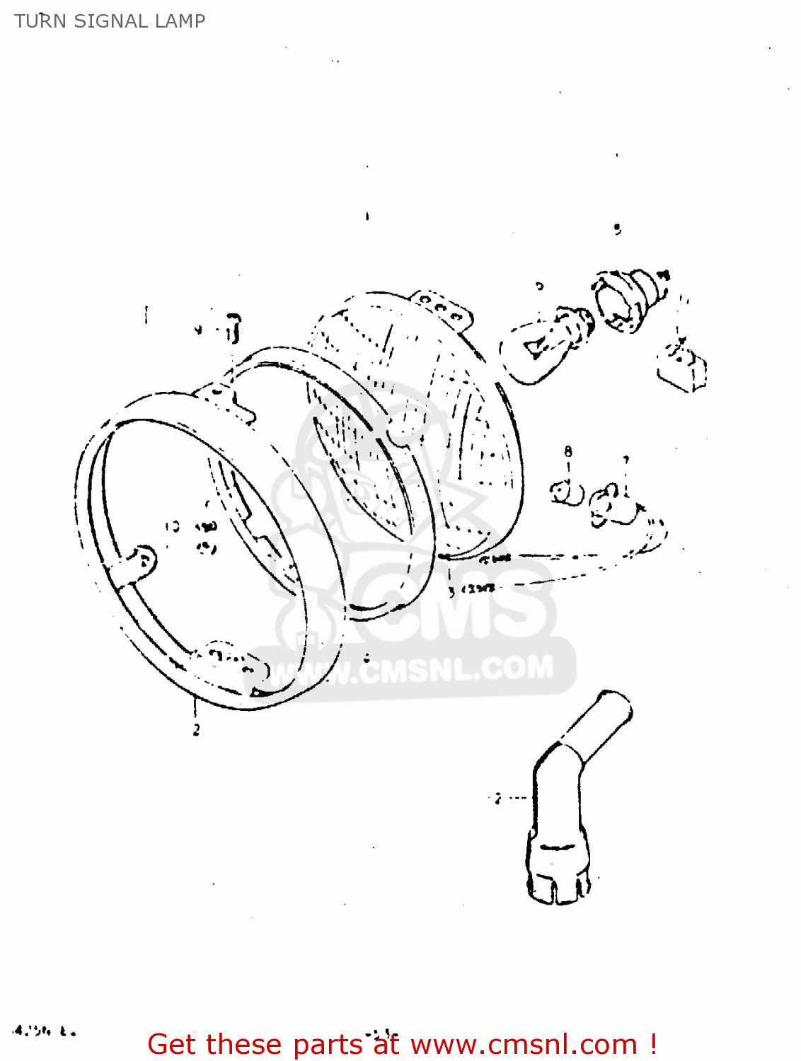 TURN SIGNAL LAMP GS425E 1979 (N) GENERAL EXPORT (E01)