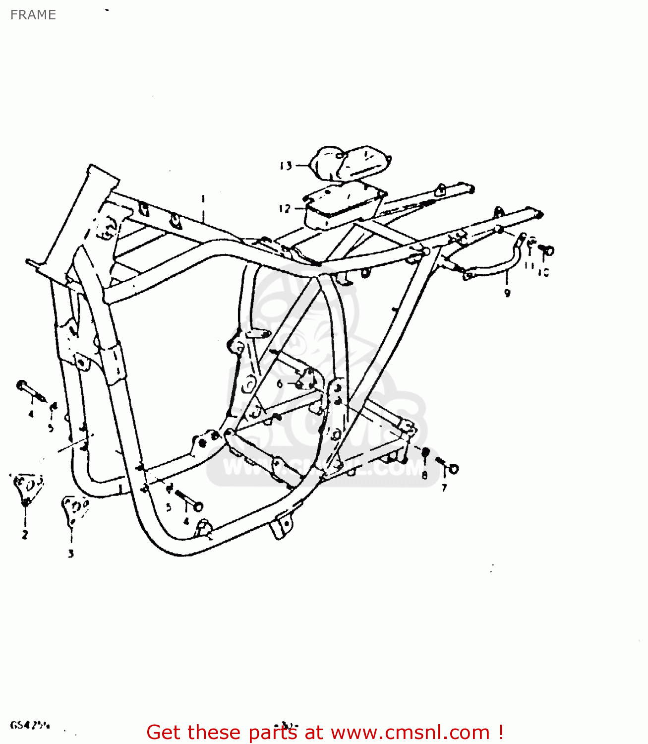FRAME GS425E 1979 (N) GENERAL EXPORT (E01)