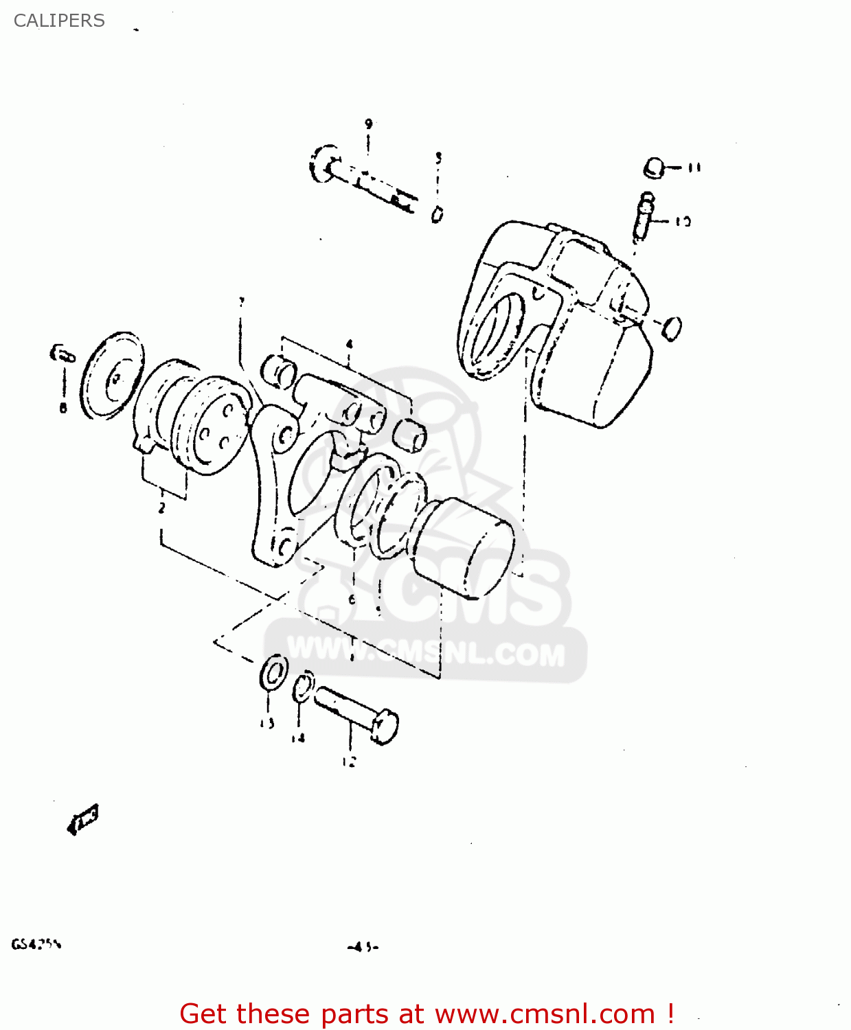 CALIPERS GS425E 1979 (N) GENERAL EXPORT (E01)