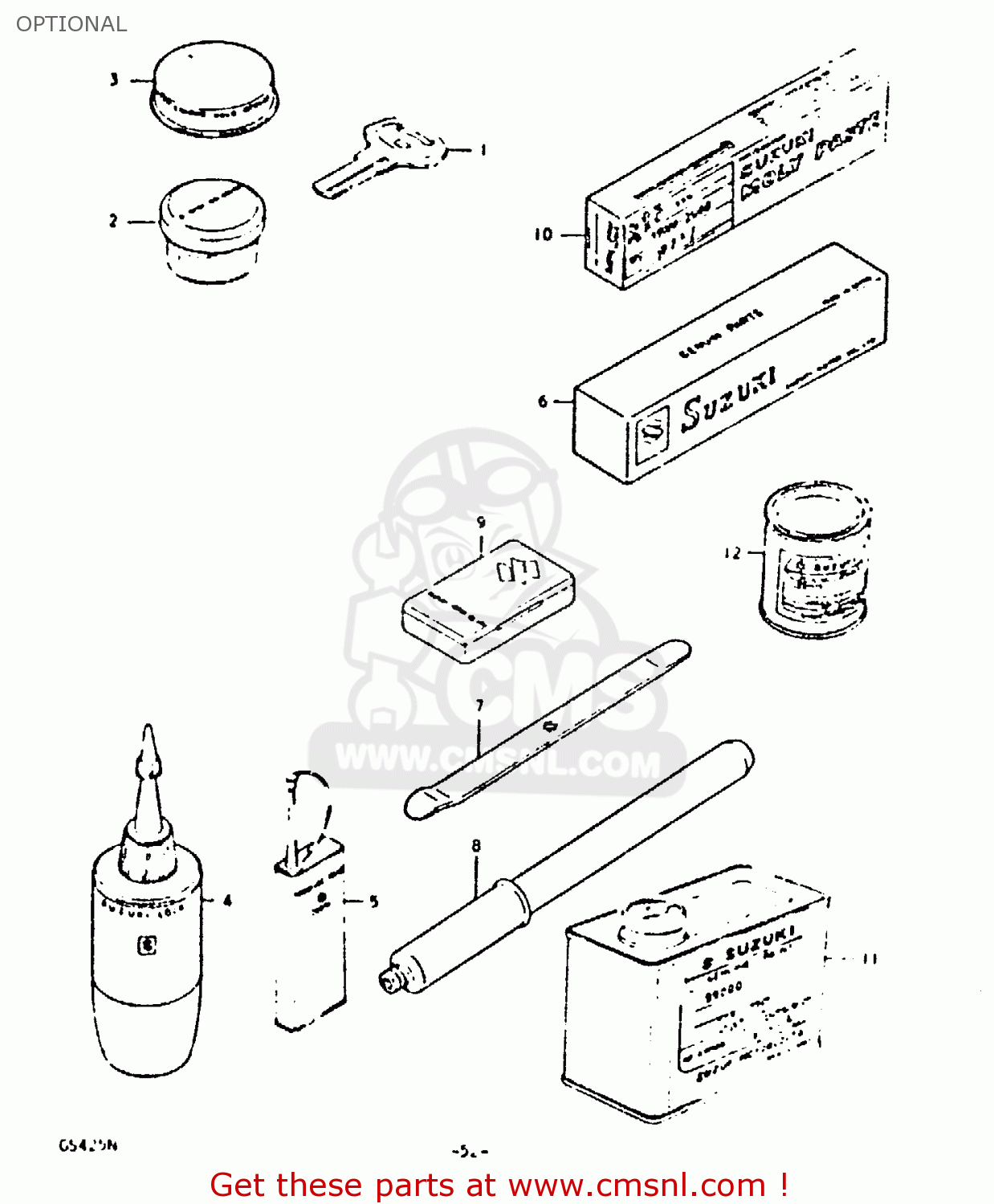OPTIONAL GS425E 1979 (N) GENERAL EXPORT (E01)
