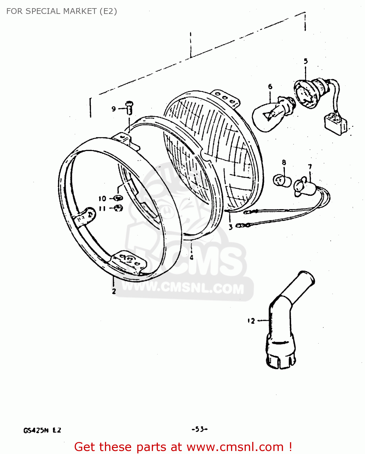 FOR SPECIAL MARKET (E2) GS425E 1979 (N) GENERAL EXPORT (E01)